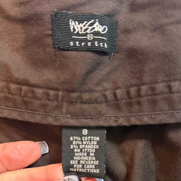 Mossimo brand Brown Cropped Khaki Pants - SIZE 8 - Picture 12 of 12